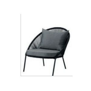 Czarne krzesło ogrodowe Le Bonom North