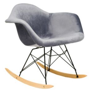 Krzesło Skandynawskie Bujane- Art106C - Popiel Welur