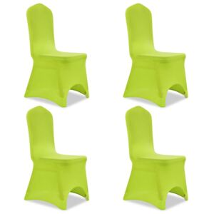Elastyczne pokrowce na krzesło zielone 4 szt