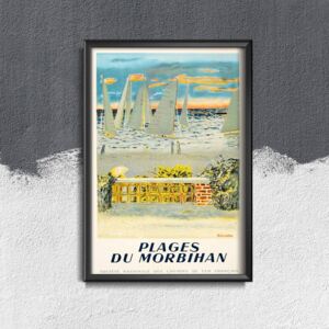 Plakat w stylu vintage Plakat w stylu vintage France Plages du Morbihan