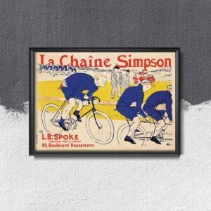 Retro plakat Retro plakat Le Chaine Simpson Henri de Toulouse Lautrec