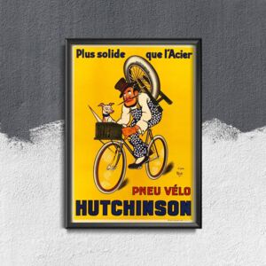 Plakat na ścianę Plakat na ścianę Pneu Velo Hutchinson Vintage autorstwa Mich
