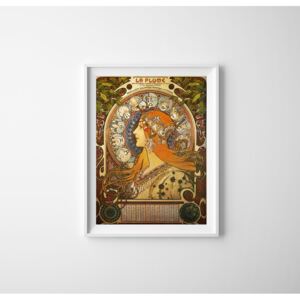 Plakat retro do salonu Plakat retro do salonu Zodiak Alfons Mucha