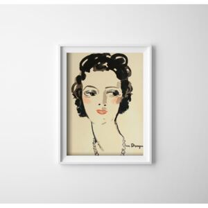 Plakat vintage Plakat vintage Jeune Femme autorstwa Keesa van Dongena