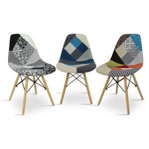 Designerskie krzesło tapicerowane COMODO2 - różne wzory