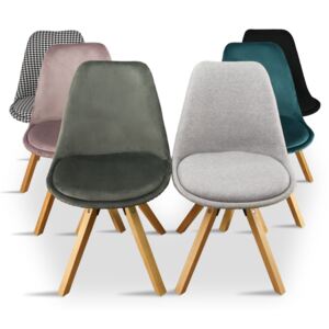 Designerskie krzesło tapicerowane CONTI - różne wzory