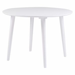 Biały stół z drewna kauczukowego Rowico Lotte