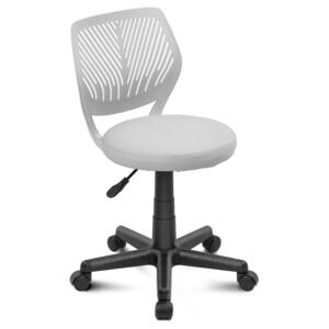 Fotel biurowy DIVOLIO Smart z okrągłym siedziskiem, szary