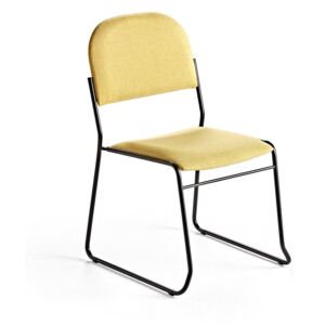 Krzesło konferencyjne DAWSON, tkanina, żółty