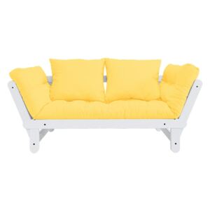 Sofa rozkładana Karup Design Beat White/Yellow