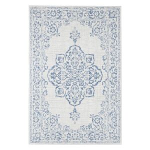 Niebiesko-kremowy dywan odpowiedni na zewnątrz Bougari Tilos, 120x170 cm