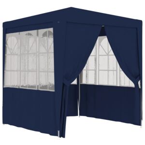 Namiot imprezowy ze ściankami, 2x2 m, niebieski, 90 g/m²