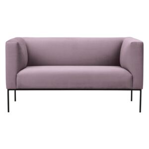 Jasnoróżowa aksamitna 2-osobowa sofa Windsor & Co Sofas Neptune