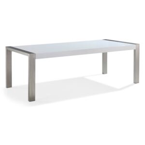 Stół do jadalni 220 x 90 cm biało-srebrny ARCTIC I
