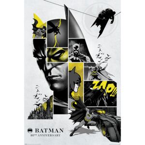 Plakat, Obraz Batman - 80th Anniversary, (61 x 91,5 cm)