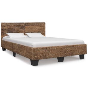 Rama łóżka, naturalny rattan, 140 x 200 cm