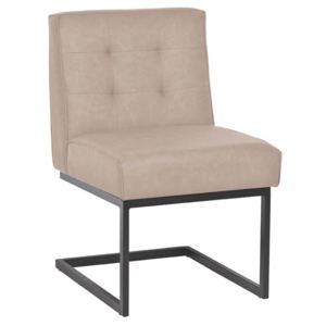 Krzesło tapicerowane loftowe KASTOR I na metalowych nogach