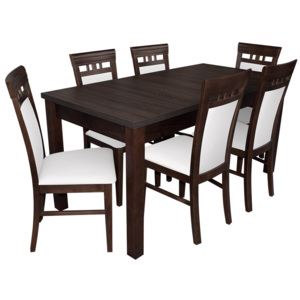 Stół rozkładany z 6 krzesłami - RK016