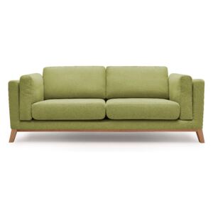 Jasnozielona sofa 3-osobowa Bobochic Paris Enjoy