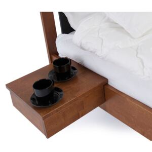 Stolik nocny do łóżka wykonany ręcznie z litej brzozy Kiteen Koli