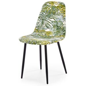Krzesło z printem Marti - liście palmy