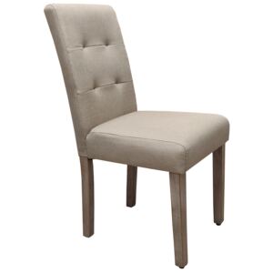Krzesło tapicerowane drewniane dx17-1 beż