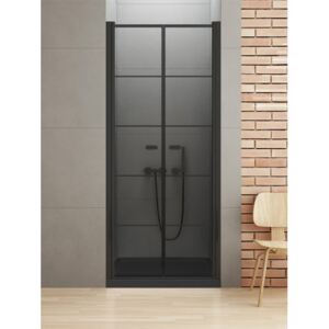 NEW TRENDY Drzwi prysznicowe New Soleo Black 90x195 D-0281A