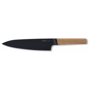 Nóż Ron szefa kuchni, czarny / drewno, 19 cm