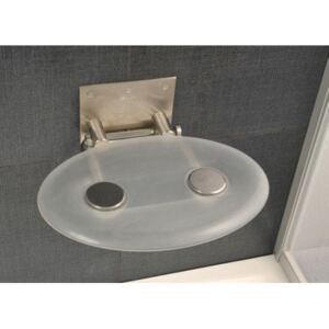 RAVAK Ovo - P Clear siedzisko prysznicowe 410 x 350 mm przezroczyste B8F0000000