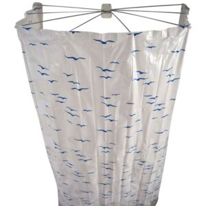 RIDDER Składana kabina prysznicowa Ombrella, 200 cm, niebieska, 58203