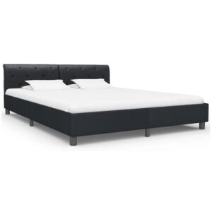 Rama łóżka PERVOI, czarna, 160x200 cm