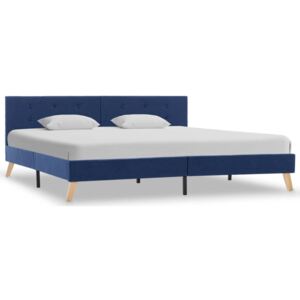 Rama łóżka tkaninowa PERVOI, niebieska, 180x200 cm