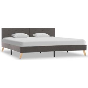 Rama łóżka tkaninowa PERVOI, brązowa, 180x200 cm
