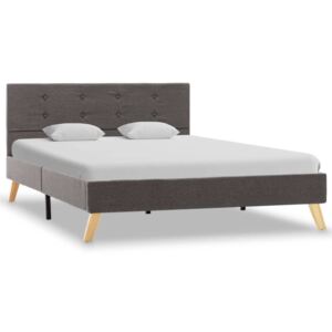 Rama łóżka tkaninowa PERVOI, brązowa, 120x200 cm
