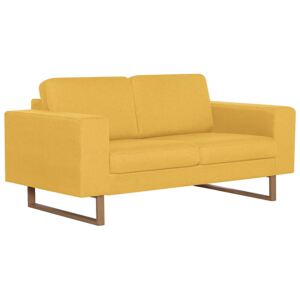 Elegancka dwuosobowa sofa Williams - żółta