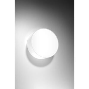 SOLLUX Okrągła Lampa Kinkiet ARENA Biały Chrom Nowoczesne Oświetlenie LED