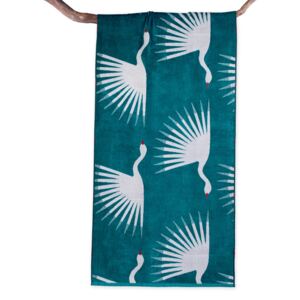 DecoKing – Ręcznik Plażowy Bawełniany Morski BIRDS