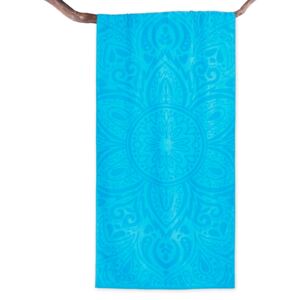DecoKing – Ręcznik Plażowy Bawełniany Turkusowy MANDALA