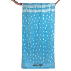 DecoKing – Ręcznik Plażowy Bawełniany Jasny błękit HOLIDAY