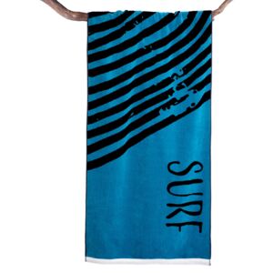 DecoKing – Ręcznik Plażowy Bawełniany Niebieski SURF