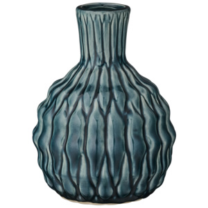 Ceramiczny wazon w kolorze zielonym, Ø 12 cm x wys. 16 cm