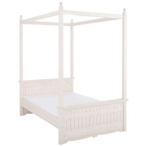 Wspaniała dekoracja łóżka, biały baldachim 140×200 cm