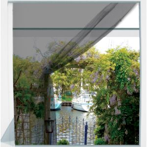 Osłona okienna przeciw owadom, moskitiera, 130 x 150 cm, kolor czarny, Pro Garden