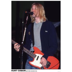Plakat, Obraz Kurt Cobain Nirvana - New York Coliseum 1993, (59,4 x 84 cm)