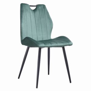 Krzesło designerskie pikowane Cozy zielone