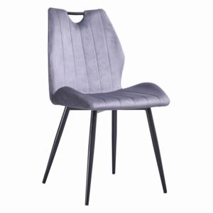 Krzesło designerskie pikowane Cozy szare