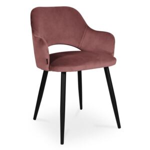 Krzesło MARCY / ciemny róż / noga czarna / MG58