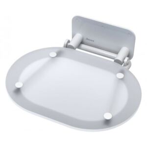 RAVAK Ovo Chrome siedzisko prysznicowe 410 x 375 mm białe B8F0000028