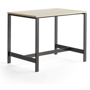 Stół VARIOUS, 1200x800 mm, wysokość 900 mm, czarny, brzoza