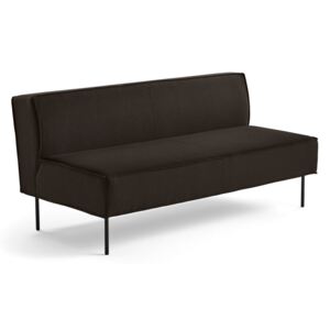 Sofa COPENHAGEN PLUS, 2 osobowa, tkanina, brązowy